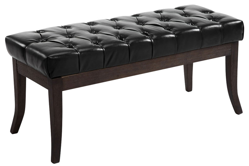 Ramses bench imitation leather antique dark