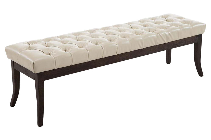 Ramses bench imitation leather antique dark