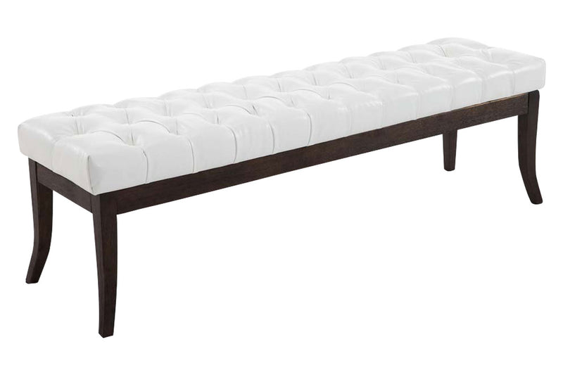 Ramses bench imitation leather antique dark