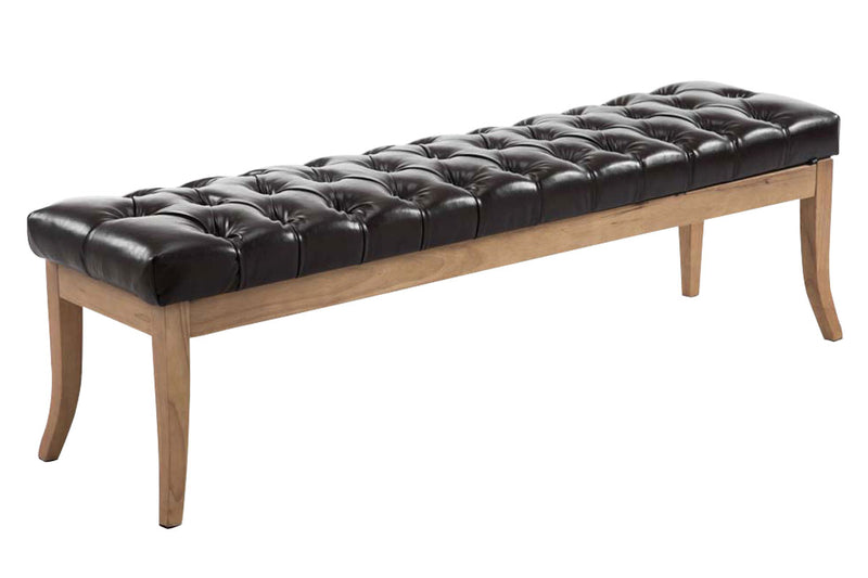 Ramses bench imitation leather antique-light