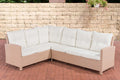 Polyrattan L set Bermeo without table