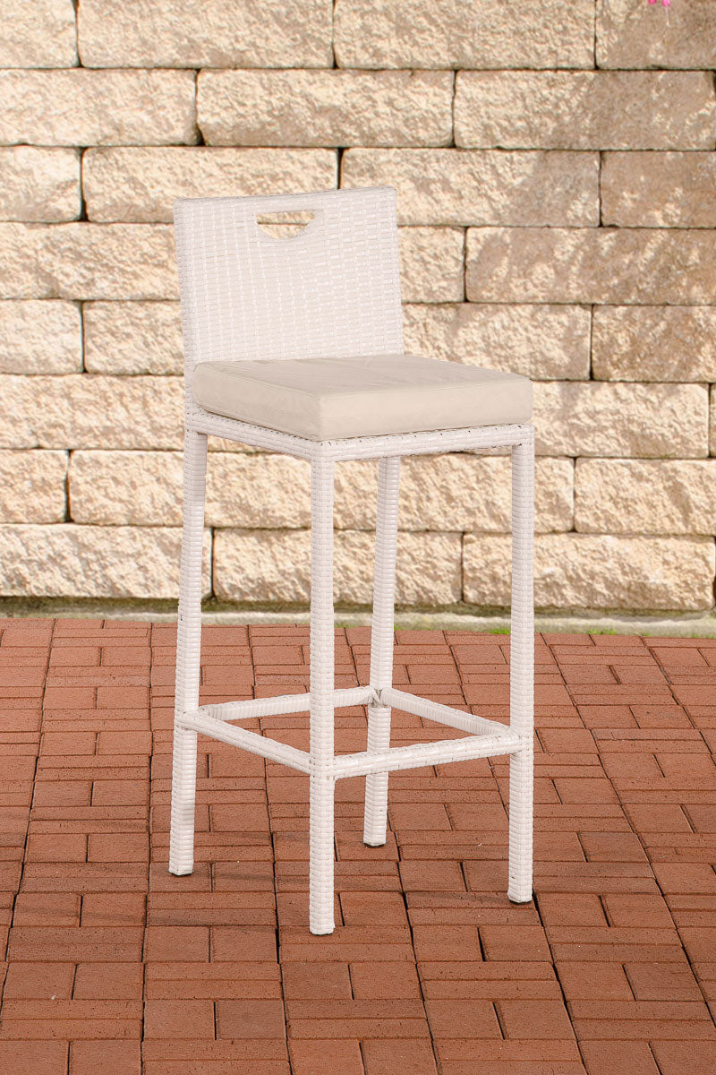 Polyrattan garden bar stool Mari