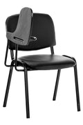 Ken chair with folding table imitation leather