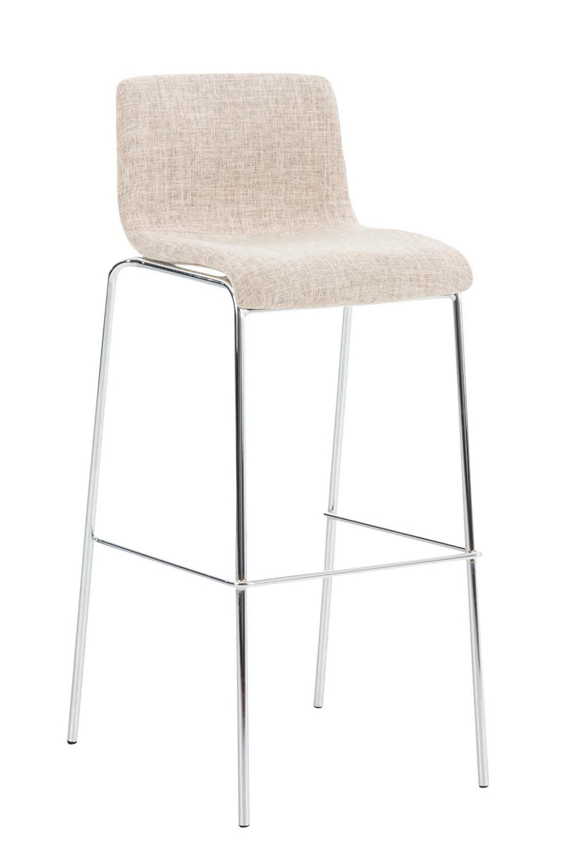 Bar stool Hover fabric 4-leg frame