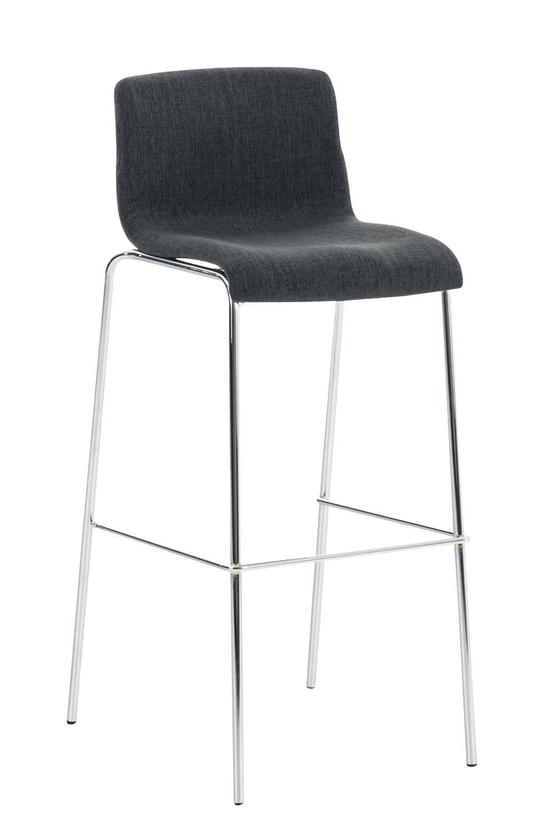 Bar stool Hover fabric 4-leg frame