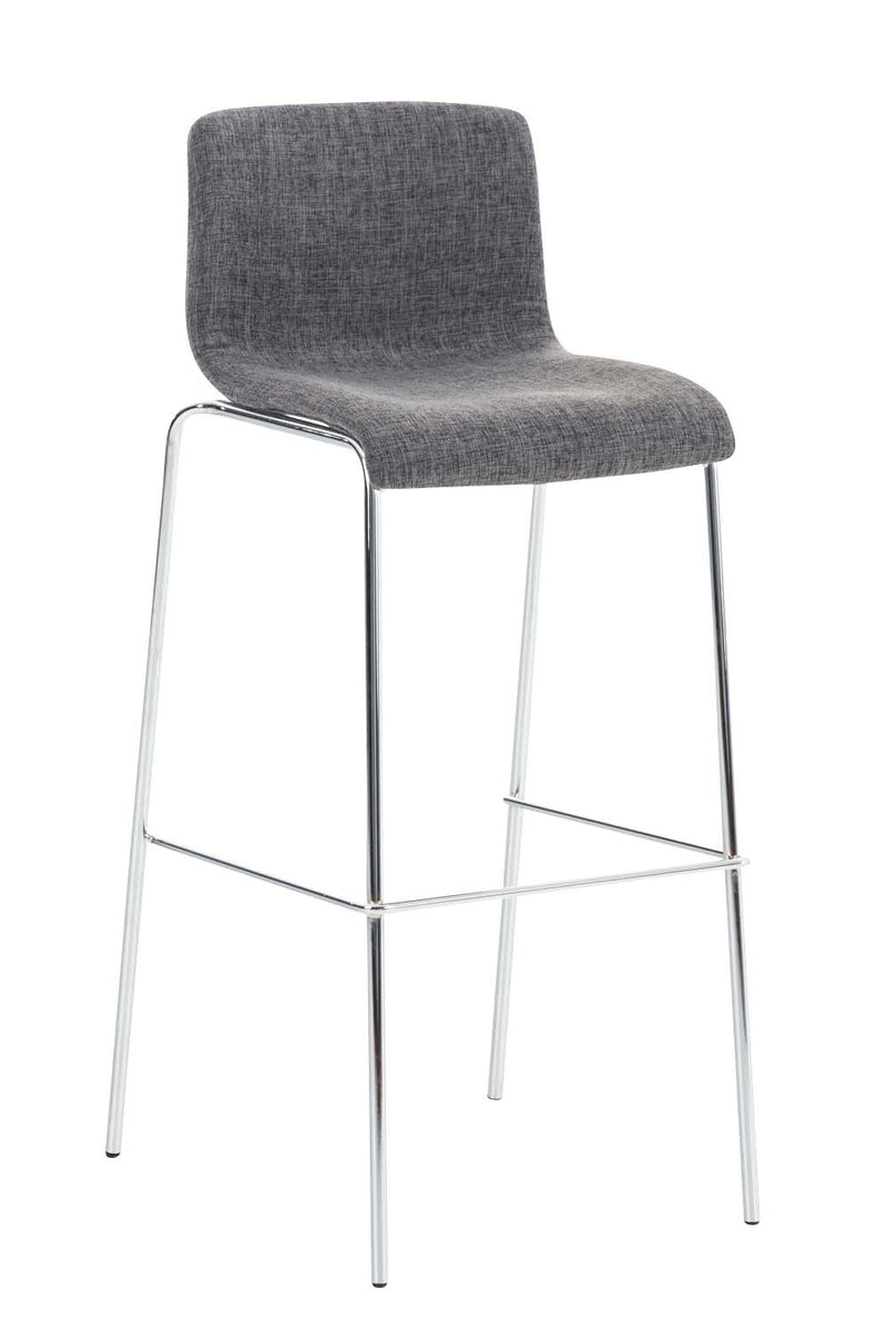 Bar stool Hover fabric 4-leg frame