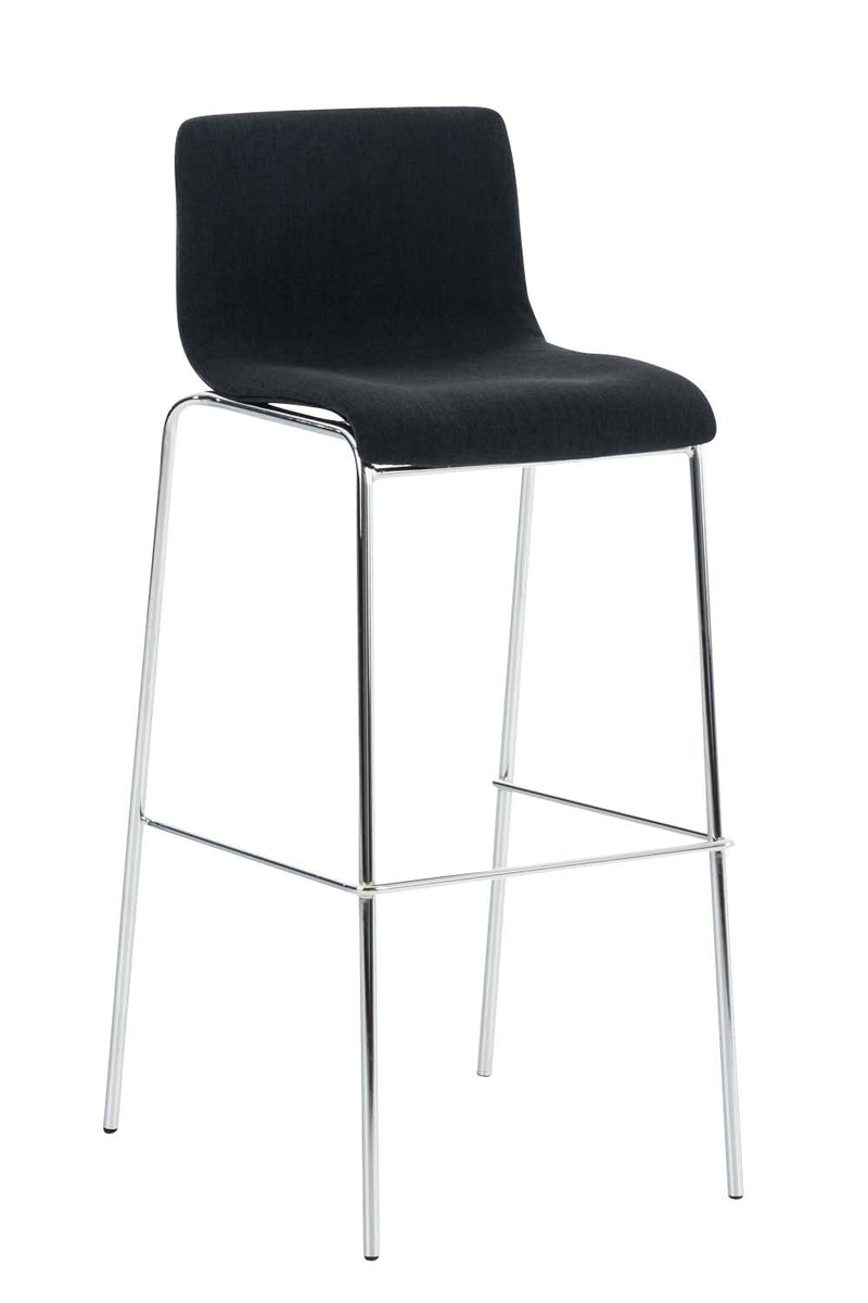 Bar stool Hover fabric 4-leg frame