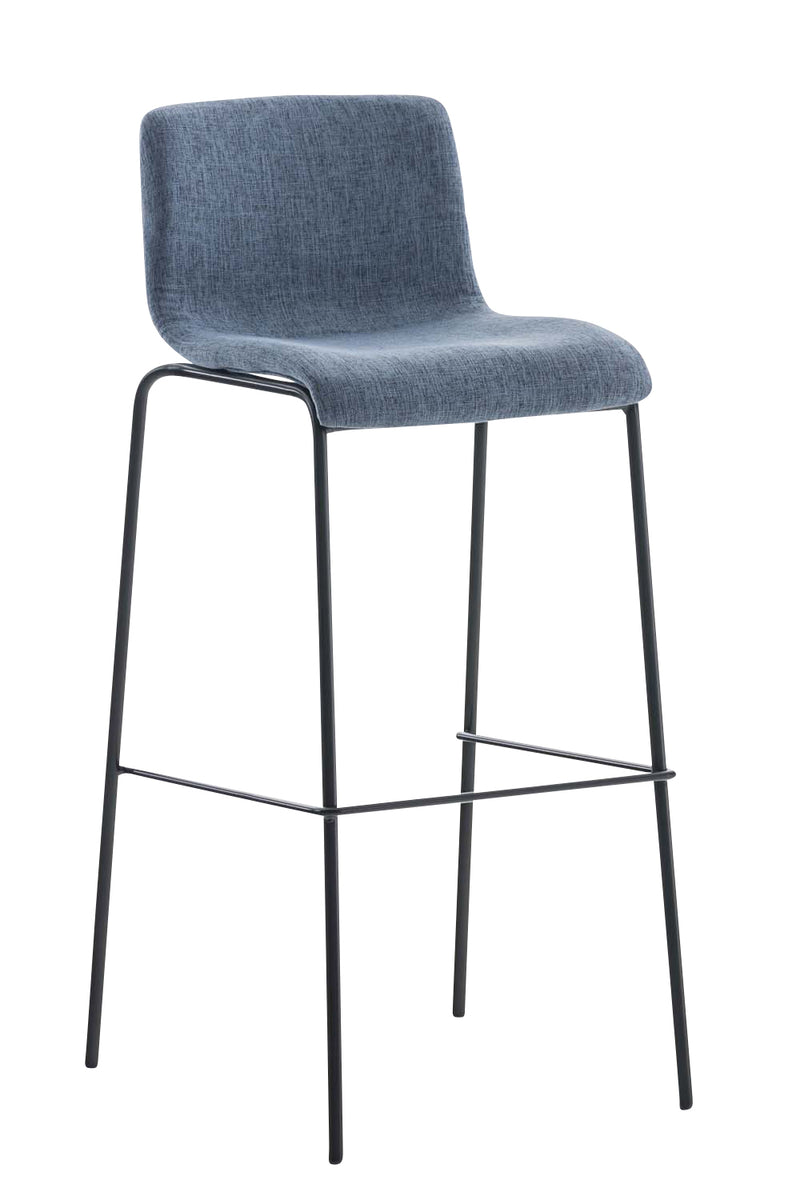 Bar stool Hover fabric 4-leg frame