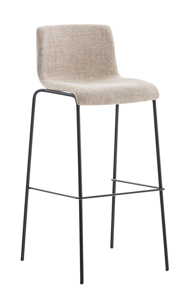 Bar stool Hover fabric 4-leg frame