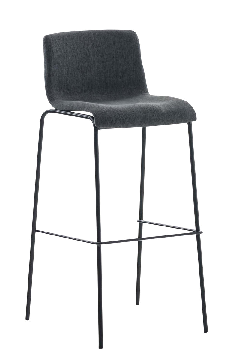 Bar stool Hover fabric 4-leg frame