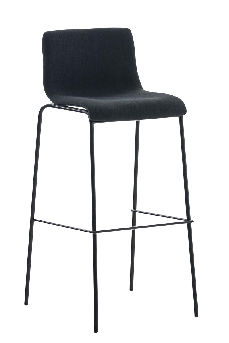 Bar stool Hover fabric 4-leg frame