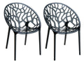 Set of 2 XXL garden chairs Crystal