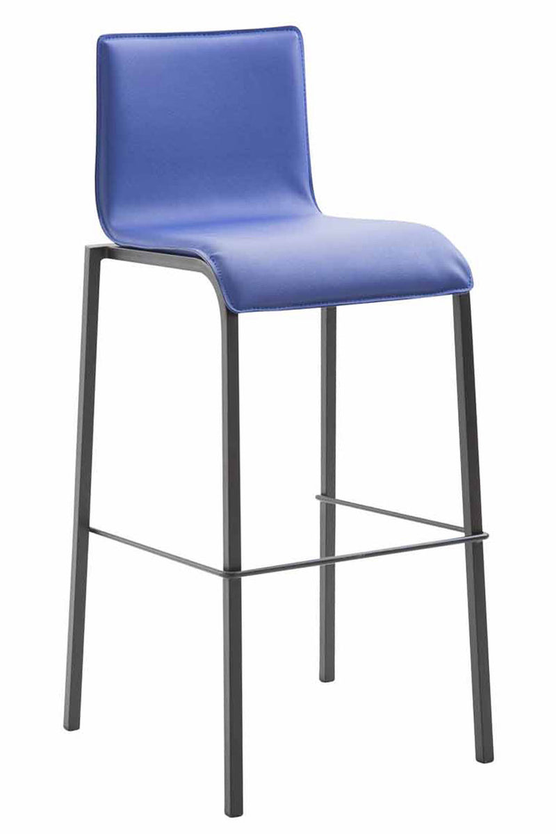 Bar stool Kado faux leather Square Flat