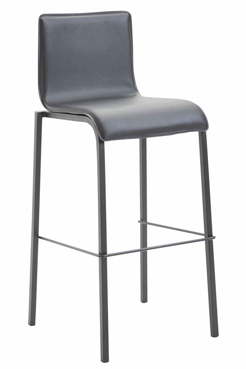 Bar stool Kado faux leather Square Flat