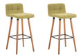 Set of 2 bar stools Lincoln fabric