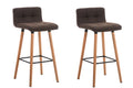 Set of 2 bar stools Lincoln fabric