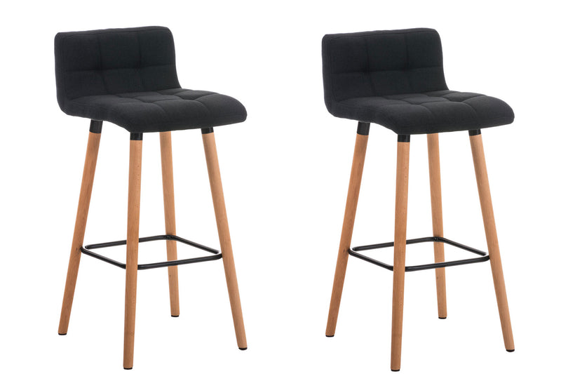 Set of 2 bar stools Lincoln fabric