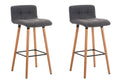 Set of 2 bar stools Lincoln fabric