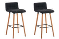 Set of 2 bar stools Lincoln fabric