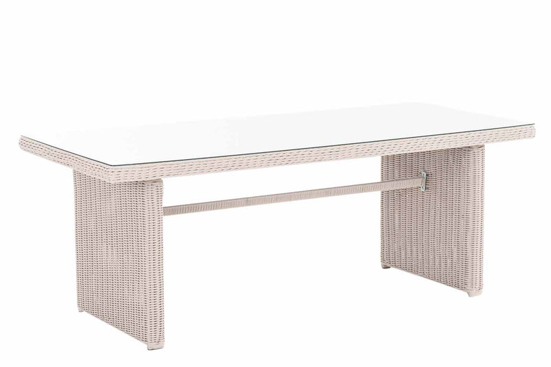 Polyrotan tafel Fontana XL 200 x 90 cm