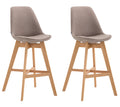 Set of 2 bar stools Cannes fabric