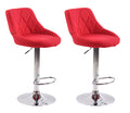 Set of 2 bar stools Lazio fabric