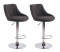 Set of 2 bar stools Lazio fabric