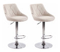 Set of 2 bar stools Lazio fabric