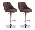 Set of 2 bar stools Lazio fabric