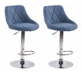 Set of 2 bar stools Lazio fabric