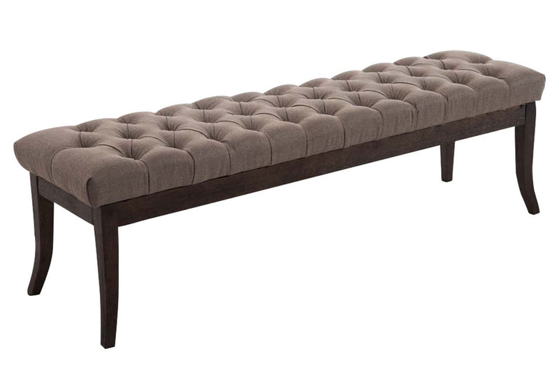 Ramses bench in antique dark fabric