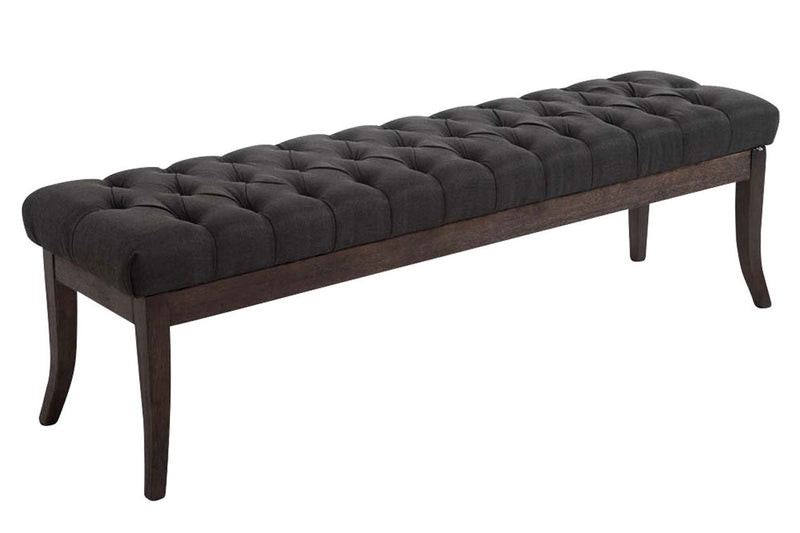 Ramses bench in antique dark fabric