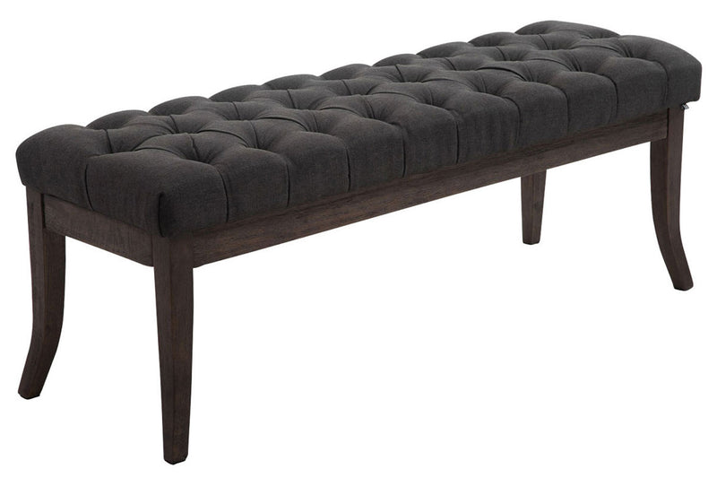 Ramses bench in antique dark fabric