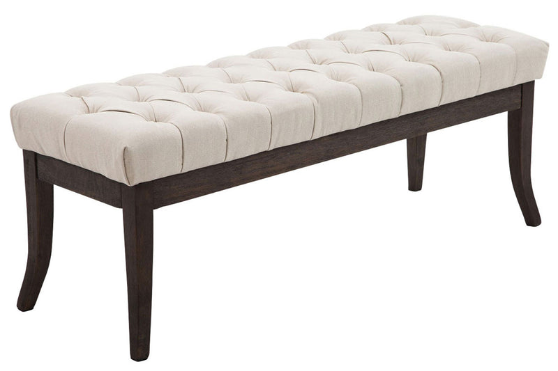 Ramses bench in antique dark fabric