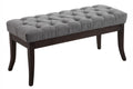 Ramses bench in antique dark fabric