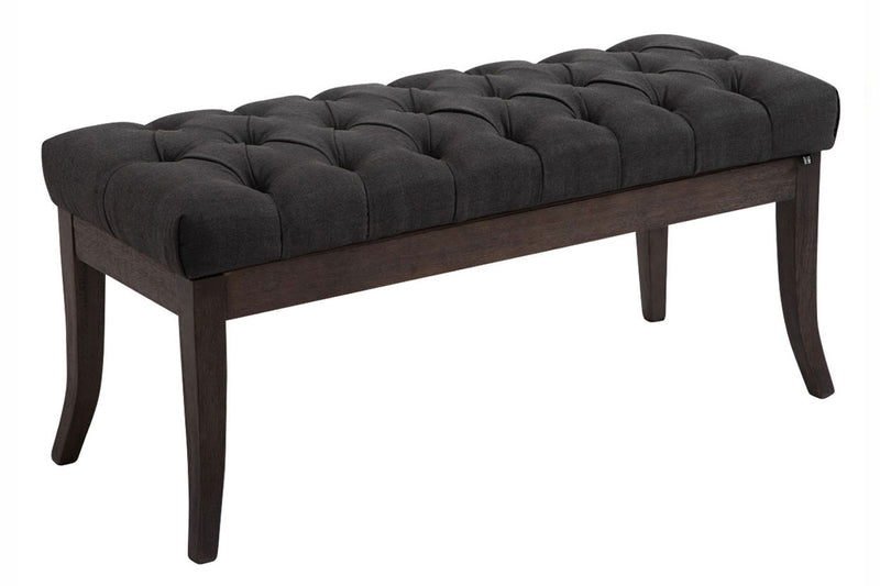 Ramses bench in antique dark fabric