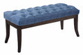 Ramses bench in antique dark fabric