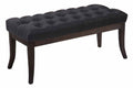 Ramses bench in antique dark fabric