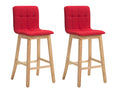 Set of 2 bar stools Bregenz fabric