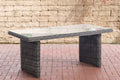 Polyrattan garden dining table Fontana 180 x 90 cm