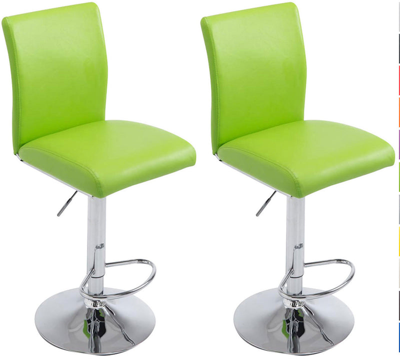 Set of 2 bar stools Cologne faux leather