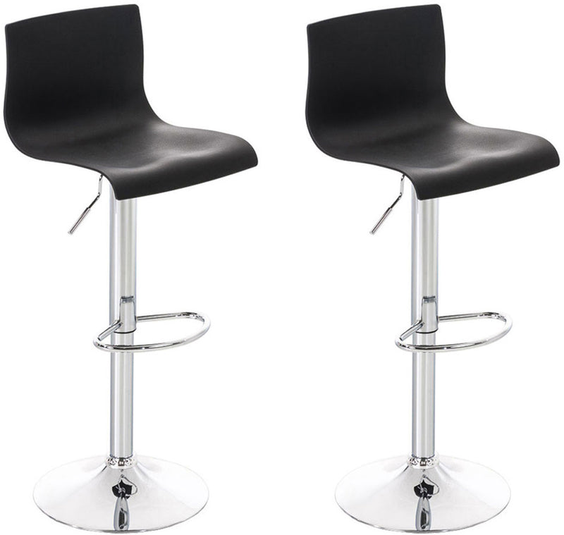 Set of 2 Hover plastic bar stools