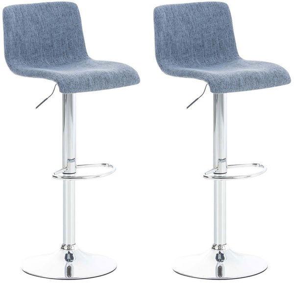 Set of 2 bar stools Hoover fabric