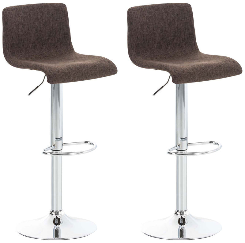 Set of 2 bar stools Hover fabric