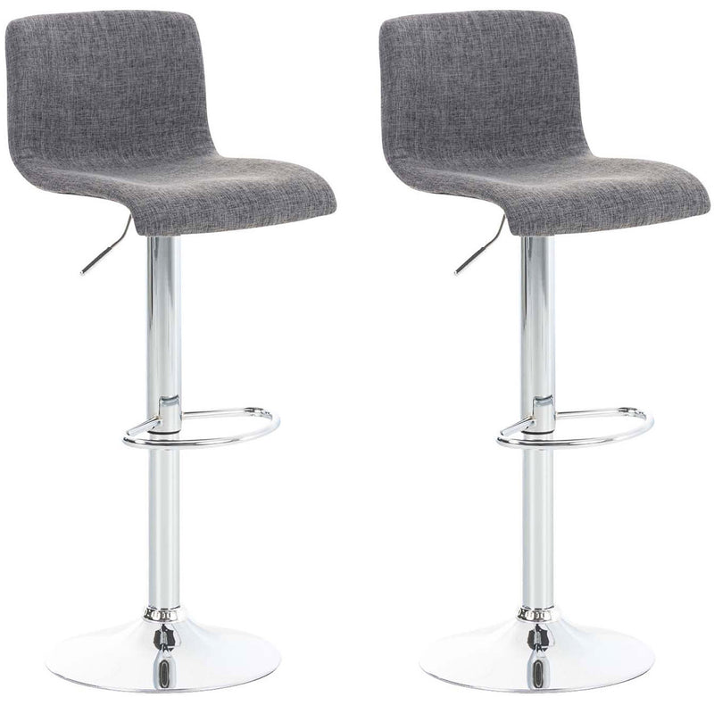 Set of 2 bar stools Hover fabric