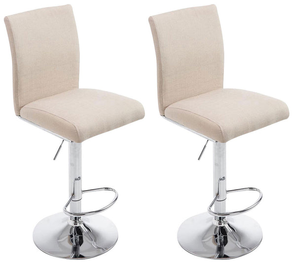 Set of 2 bar stools Cologne fabric