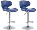 Set of 2 bar stools Las Vegas faux leather