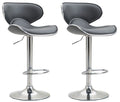 Set of 2 bar stools Las Vegas faux leather