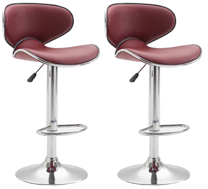 Set of 2 bar stools Las Vegas faux leather