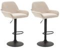 Set of 2 bar stools Braga fabric